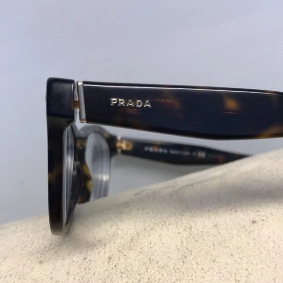 Prada Tortoiseshell Women's Glasses VPR 11S - Picture 2 of 9